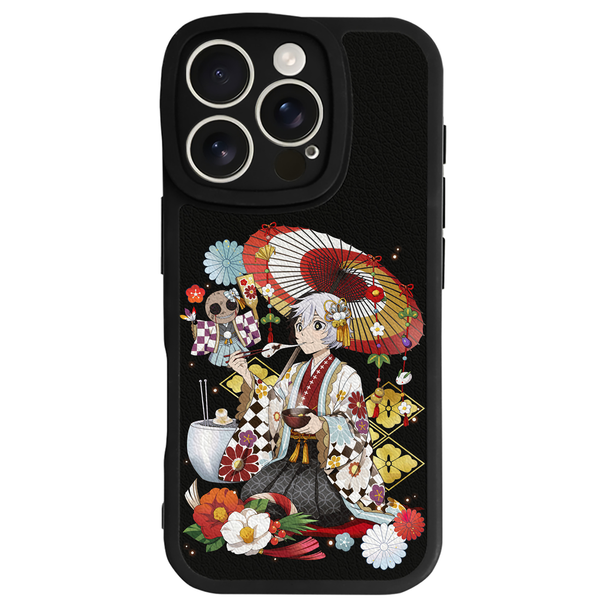 （画像用） 文豪ストレイドッグス Bungo Stray Dogs 【iPhone 16シリーズ対応】シリコンスマホケース（レザー調） 材質：シリコン